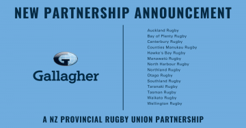 Gallagher Insurance and New Zealand's Provincial Rugby Unions join hands to ignite growth in rugby & business
